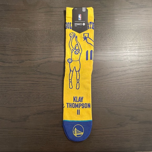 Stance Klay Thompson Golden State Warriors men’s socks - fits size 9-12 - NWT - Picture 1 of 3